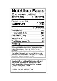 Omega PowerCreamer Salted Caramel Keto Creamer Nutrition on SwitchGrocery