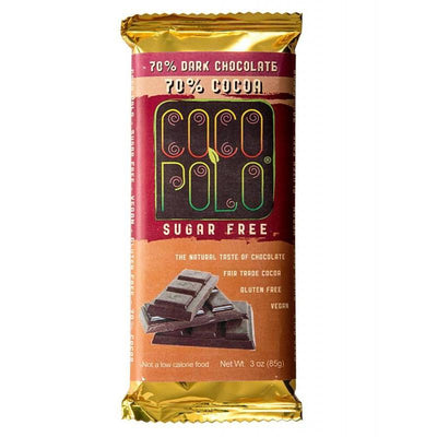 Coco Polo Pure Sugar Free Dark Chocolate Bar