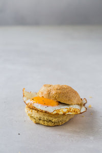 Good Dee's Keto Friendly and Sugar Free Cracker Biscuit Mix with an egg for breakfast on SwitchGrocery Canada